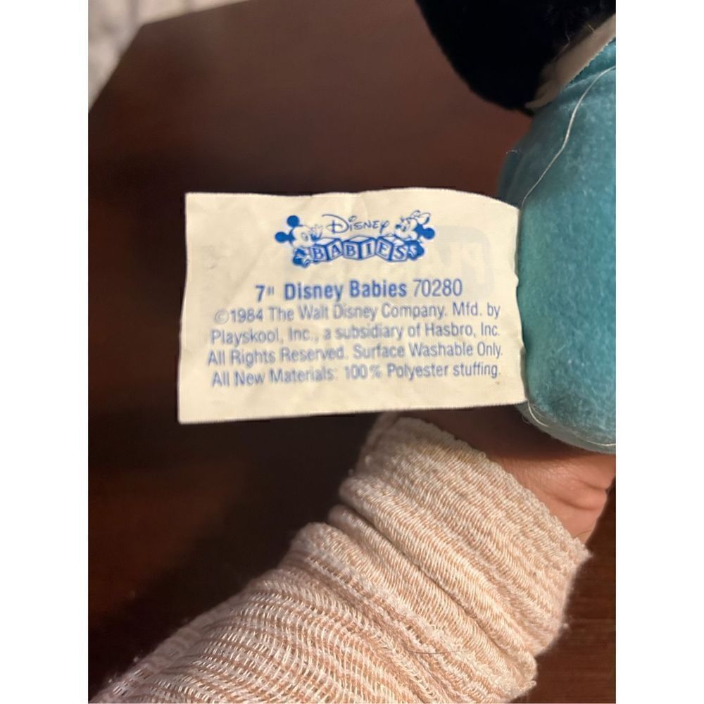 Vintage 1984 mickey babies aqua 7in plush - Picture 4 of 4